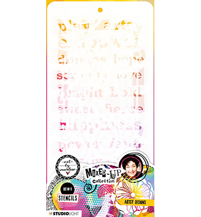 ABM-MUC-MASK139 - Art by Marlene - Artsy designs Mixed-Up Collection nr.139 - Cadre / border