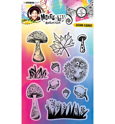 ABM-MUC-STAMP286 - Art by Marlene - Autumn Flourish Mixed-Up Collection nr.286 - Automne, Halloween