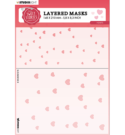 SL-SS-MASK160 - StudioLight - Hearts Sweet Stories nr.160 - Amour