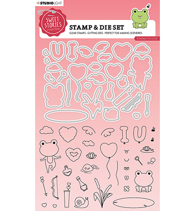 SL-SS-SCD52 - StudioLight - Toadally in love Sweet Stories nr.52 - Amour, amitié