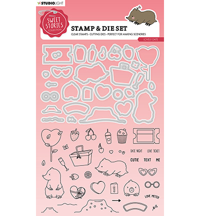 SL-SS-SCD53 - StudioLight - Lovely date Sweet Stories nr.53 - Amour, amitié