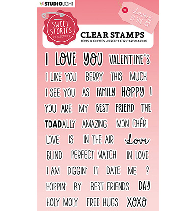SL-SS-STAMP329 - StudioLight - Quotes small Love is in the air Sweet Stories nr.329 - Textes