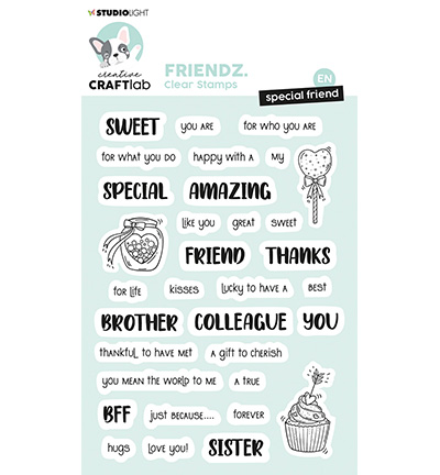 CCL-FR-STAMP337 - CraftLab - Special friend ENG Friendz nr.337 - Tampons CraftLab