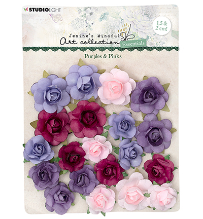JMA-ES-FLOW09 - Jenine's - Purples & Pinks Essentials nr.09 - Fleurs de papier