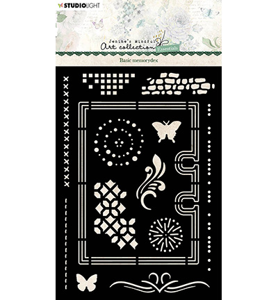 JMA-ES-MASK166 - Jenine's - Basic memorydex Essentials nr.166 - Ornament, Dots