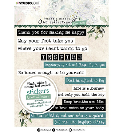 JMA-ES-STIC07 - Jenine's - Quotes/letters Essentials nr.07 - Sticker Pads