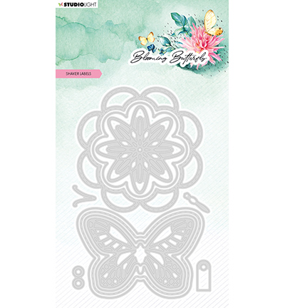 SL-BB-CD482 - StudioLight - Shaker Labels Blooming Butterfly nr.482 - Matrices Studio Light