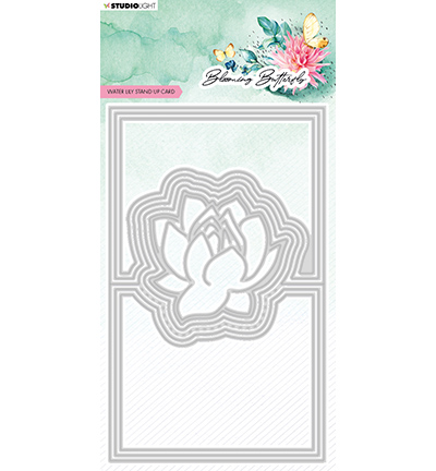 SL-BB-CD487 - StudioLight - Water Lily card Blooming Butterfly nr.487 - Matrices Studio Light