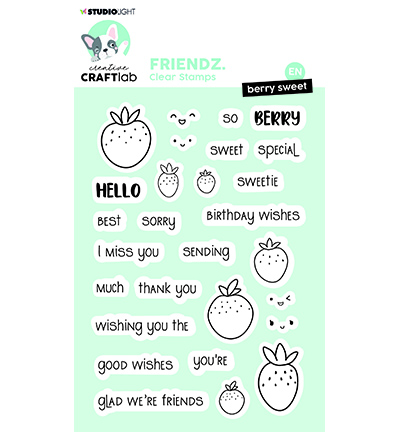 CCL-FR-STAMP347 - CraftLab - Hello sweetie Friendz nr.347 - Tampons CraftLab