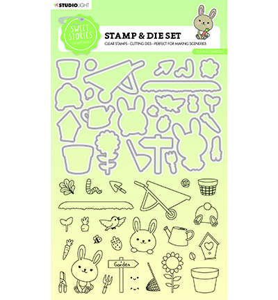 SL-SS-SCD55 - StudioLight - Bunny garden Sweet Stories nr.55 - Jardin