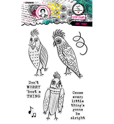 ABM-SI-STAMP406 - Art by Marlene - Don't worry Signature Collection nr.406 - Animaux