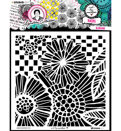 ABM-SI-MASK183 - Art by Marlene - Basic borders Signature Collection nr.183 - Fleurs