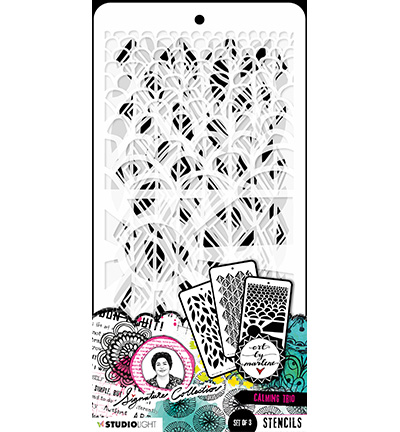 ABM-SI-MASK186 - Art by Marlene - Calming trio Signature Collection nr.186 - Cadre / border