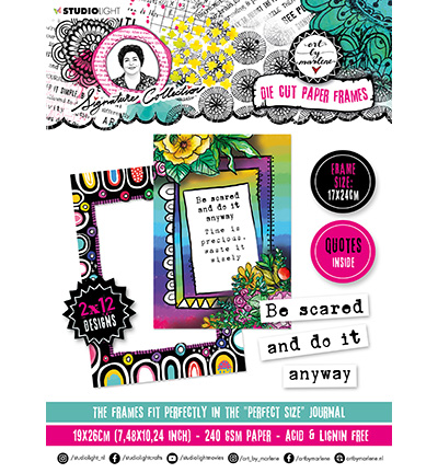 ABM-SI-DCB40 - Art by Marlene - Die-cut paper frames Signature Collection nr.40 - Die-Cut Paper Pad