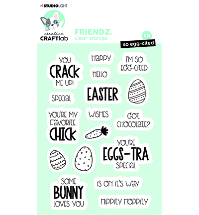 CCL-FR-STAMP416 - CraftLab - So egg-cited Friendz nr.416 - Tampons CraftLab