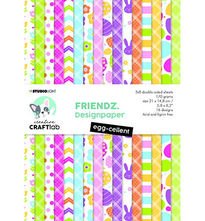CCL-FR-PP83 - CraftLab - Egg-celent Friendz nr.83 - Paperpad