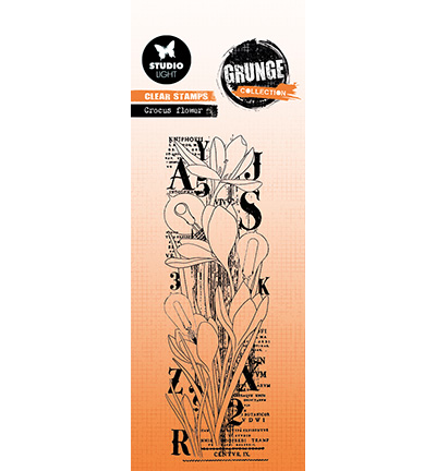 SL-GR-STAMP392 - StudioLight - Crocus flower Grunge collection nr.392 - Fleurs