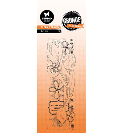 SL-GR-STAMP394 - StudioLight - Tulips Grunge collection nr.394 - Fleurs