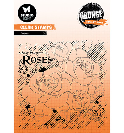 SL-GR-STAMP401 - StudioLight - Roses Grunge collection nr.401 - Fleurs