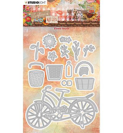 SL-SK-CD526 - StudioLight - Sunflower bicycle Sunflower Kisses nr.526 - Vehicule