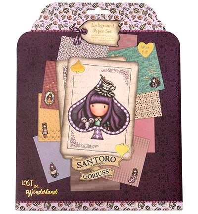 GOR-WL-PS22 - Gorjuss - Paper Set 5x2 double-sided designs Wonderland nr.22 - 