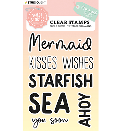 SL-SS-STAMP441 - StudioLight - Quotes large Mermaid kisses Sweet Stories nr.441 - Texte