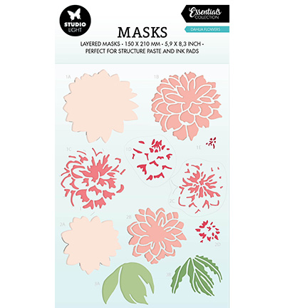 SL-ES-MASK195 - StudioLight - Dahlia flowers Essentials nr.195 - Fleurs