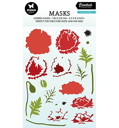 SL-ES-MASK196 - StudioLight - Poppy flowers Essentials nr.196 - Fleurs