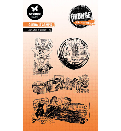 SL-GR-STAMP451 - StudioLight - Autumn stamps Grunge collection nr.451 - 