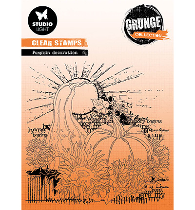 SL-GR-STAMP454 - StudioLight - Pumpkins Grunge collection nr.454 - 