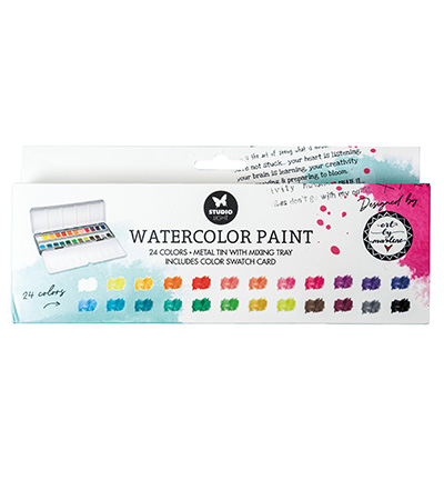 SL-ES-WC02 - StudioLight - Watercolor paint 24 colors Essentials +ABM nr.02 - Essentials +ABM Watercolor