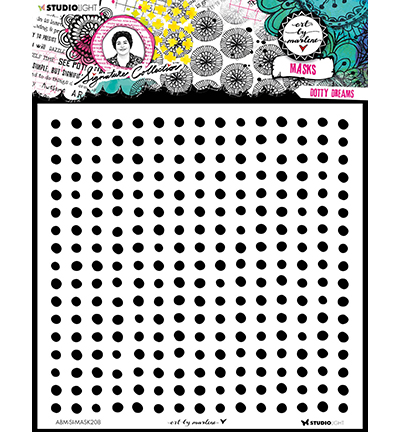 ABM-SI-MASK208 - Art by Marlene - Dotty dreams Signature Collection nr.208 - Ornament, Dots