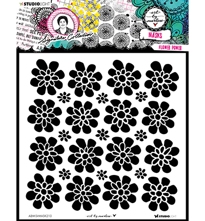 ABM-SI-MASK210 - Art by Marlene - Flower power Signature Collection nr.210 - Fleurs