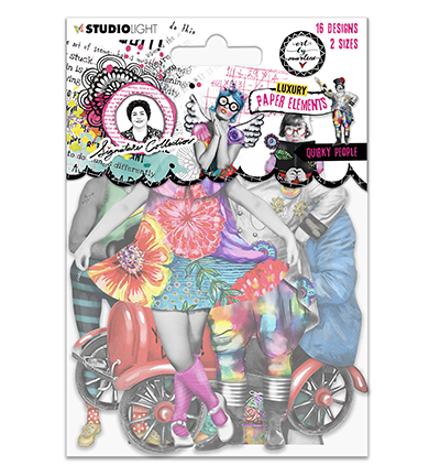 ABM-SI-PE03 - Art by Marlene - Paper elements Quirky people Signature Collection nr.03 - Paper Elements