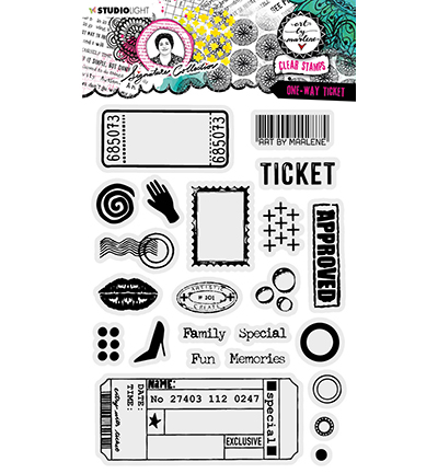 ABM-SI-STAMP471 - Art by Marlene - One-way ticket Signature Collection nr.471 - Voyager, vacances