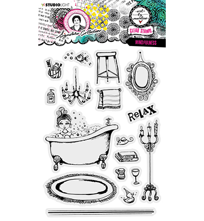 ABM-SI-STAMP473 - Art by Marlene - Mindfulness Signature Collection nr.473 - Maison, vie