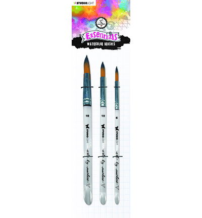 ABM-ES-BRUSH04 - Art by Marlene - Watercolor brushes Set of 3 Essentials nr.04 - Kit Pinceaux