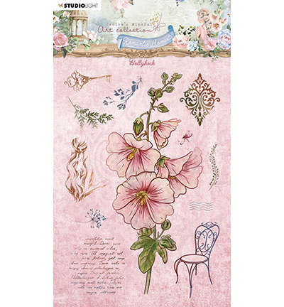 JMA-RM-STAMP483 - Jenine's - Hollyhock Romantic Moments nr.483 - Fleurs