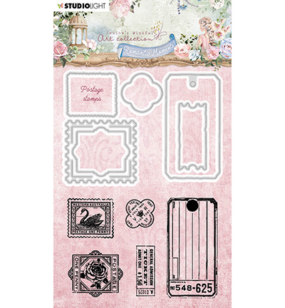 JMA-RM-SCD63 - Jenine's - Postage stamps Romantic Moments nr.63 - Cadres, Etiquettes