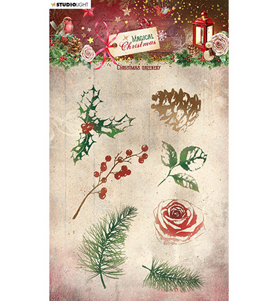 SL-MC-STAMP500 - StudioLight - Christmas greenery Magical Christmas nr.500 - Noël, hiver