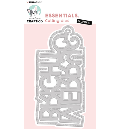 CCL-ES-CD687 - CraftLab - Wordz XL Merry and Bright Essentials nr.687 - Textes