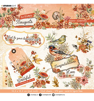 SL-AB-DCB56 - StudioLight - Paper elements Autumn Bouquet nr.56 - Die-Cut Paper Pad