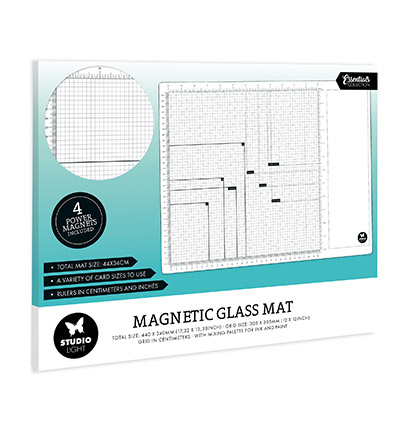 SL-ES-MGM01 - StudioLight - Magnetic Glass Mat 4 magnets included Essentials nr.01 - Magnetic Glass Mat