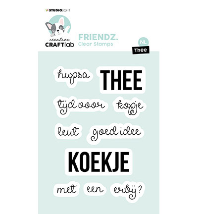 CCL-FR-STAMP554 - CraftLab - Thee Friendz nr.554 - Textes