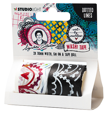ABM-SI-WASH14 - Art by Marlene - Washi Tape Dotted Lines Signature Collection nr.14 - Washi