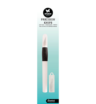 SL-TO-KNIFE01 - StudioLight - Precision Knife soft grip + 5 blades Essentials Tools nr.01 - Cutter