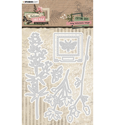 HE-ND-CD707 - Hazel Eaton - Long Botanical twigs Natures dream nr.707 - Fleurs
