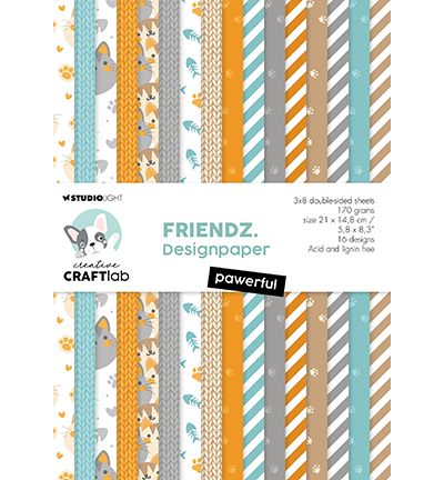 CCL-FR-PP119 - CraftLab - Pawerful Friendz nr.119 - Paperpad