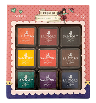 GOR-ES-INKP11 - Gorjuss - Ink Pads 9 colors Gorjuss Essentials nr.11 - Inkpads set