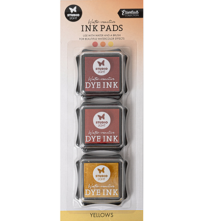 SL-ES-INKP14 - StudioLight - Water-reactive Ink Pads Yellows Essentials Tools nr.14 - Water-reactive Ink